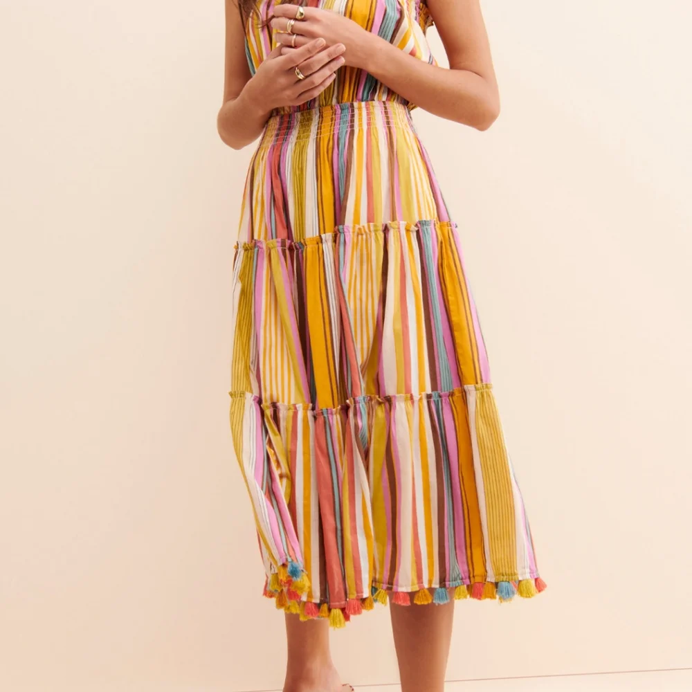 Anthropologie Feliza Tiered Midi Dress - Picture 4 of 4